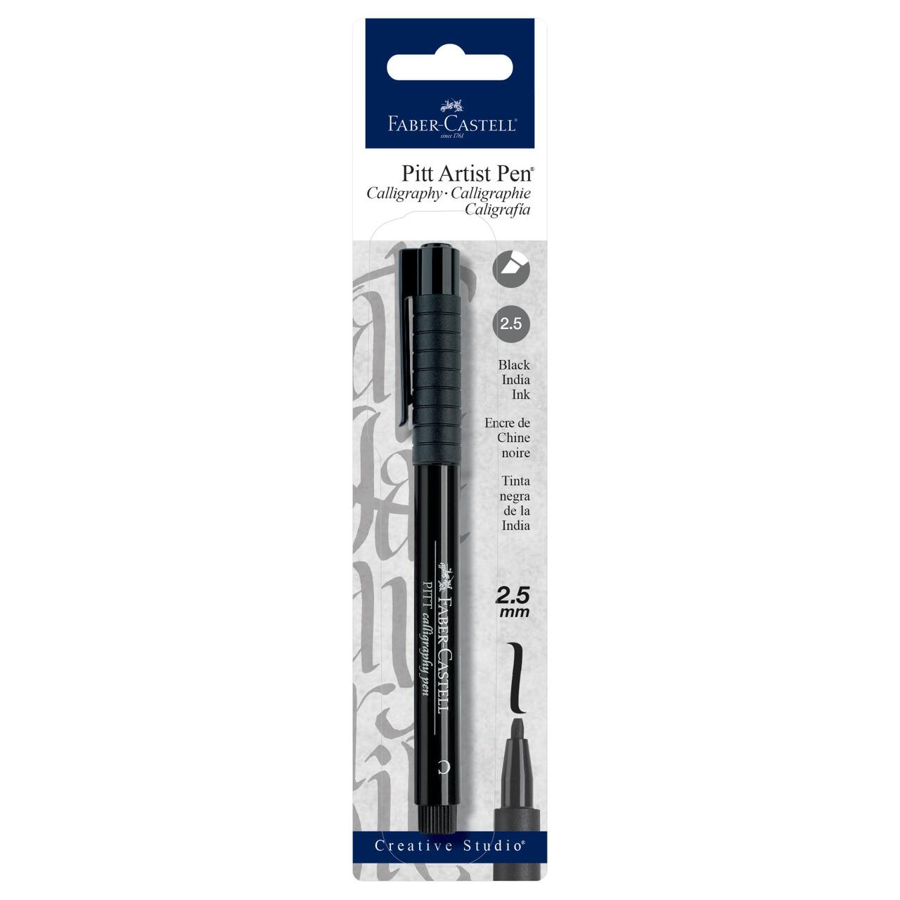 Faber-Castell® PITT 2.5mm Black Calligraphy Pen